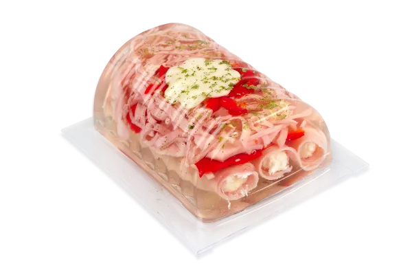 Ham rolls with horseradish